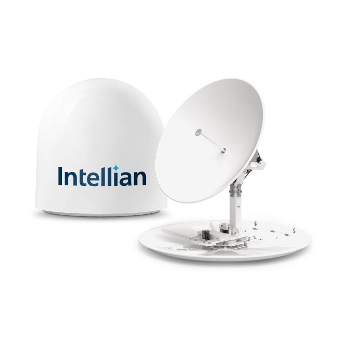 Intellian t130N Global Marine Satellite TV Antenna System w/ 125cm (49.2") Dish In V130nx Matching Radome With Heating Device (T4-131BW3H)