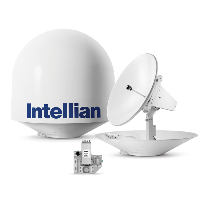 Intellian t130W 3-axis Global Marine Satellite TV System w/ 125cm (49.2") Dish & WorldView LNB (T3-131AW2)
