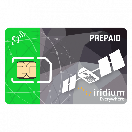 Carte SIM prépayée pour téléphone Iridium