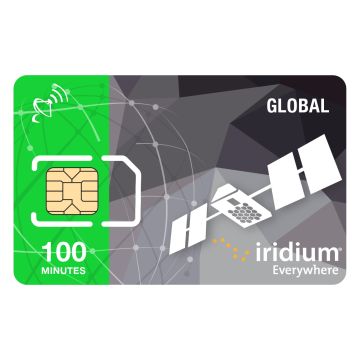 Iridium Satellite Phone Global Prepaid SIM Card - 75 Minutes (Valid 30 Days)
