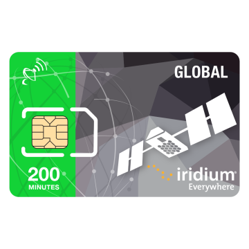 Iridium Satellite Phone Global fyrirframgreitt SIM-kort - 200 mínútur (gildir 6 mánuðir)